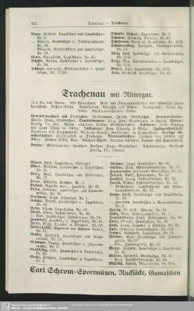 Trachenau mit Rittergut
