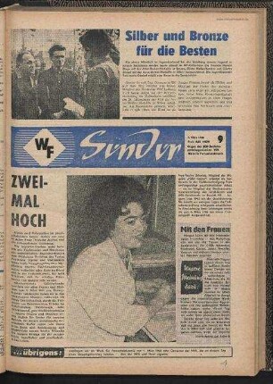 Betriebszeitung 'WF-Sender', Nr.9/1966 (7. März 1966)