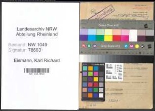 Entnazifizierung Karl Richard Eismann , geb. 23.06.1909 (Lehrer)