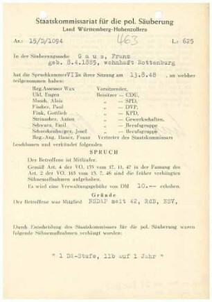 Gaus, Franz