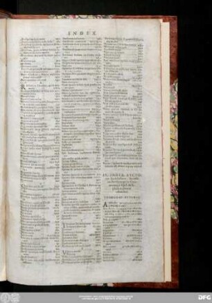 IV. Index, Auctores Ecclesiasticos, Scolasticos, seculares qui in Commentariis Epist. ad Ephesios citantur ostendens.