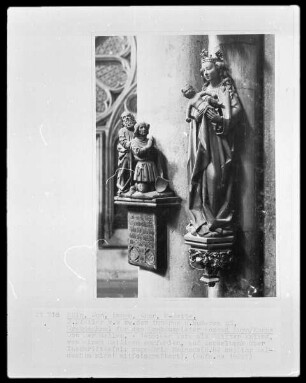 Epitaph des Dombaumeisters Konrad Kuyn (1445-1469): Der Heilige Andreas empfiehlt den Verstorbenen der Madonna