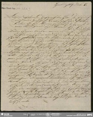 Eigenh. Brief von Friedrich Christoph Perthes an August Wilhelm von Schlegel, Hamburg, 12.12.1809