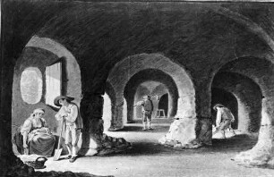 Bergwerk zu Ilmenau, Aquarell von Carl Anton Graff, ca. Anfang des 19. Jhd.