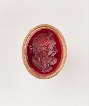 Intaglio mit bärtigem Porträt (Herkules?), 18.–Anfang 19. Jh.