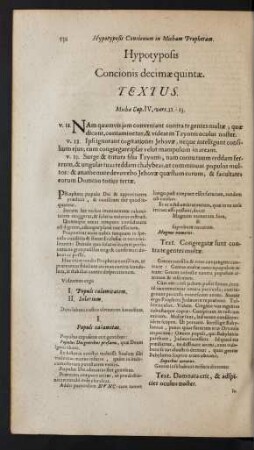 Concionis decimae quintae.