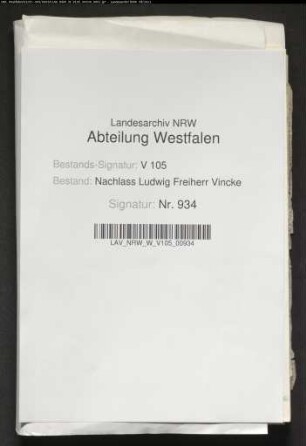 44 Briefe des Bruders Ludwig Vincke