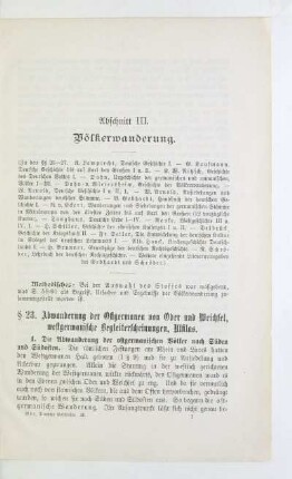 Abschnitt III. Völkerwanderung
