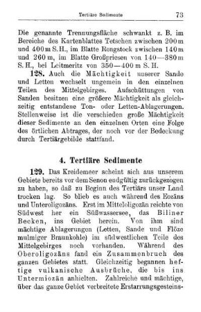 4. Tertiäre Sedimente
