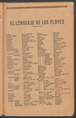 El lenguaje de las flores