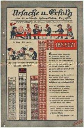 Illustrierter Sonderdruck der Deutschen Volkspartei mit Wahlpropaganda (Reichstagswahl 1920?)