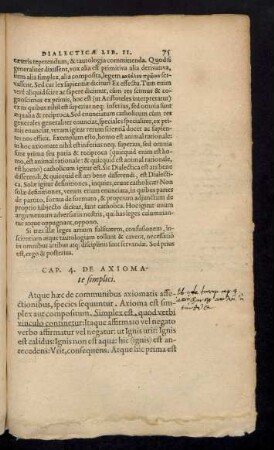 Cap. 4. De Axiomate simplici.