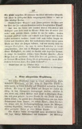 ¬Eine¬ allegorische Erzählung