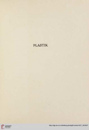 Plastik (Nr. 288 - 305)