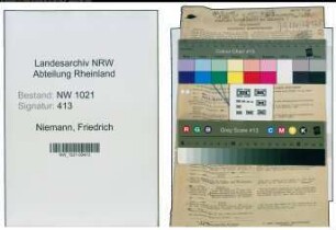 Entnazifizierung Friedrich Niemann , geb. 12.08.1891 (Stadtinspektor)