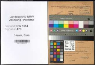 Entnazifizierung Erna Heuer , geb. 17.06.1905 ()