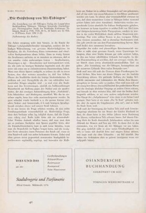 40-47 Die Entstehung von Alt-Tübingen