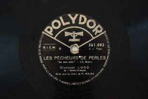 Les pêcheurs de perles : De mon amie / (G. Bizet)