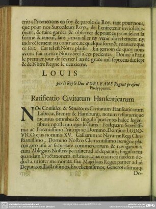 Ratificatio Civitatum Hanseaticarum