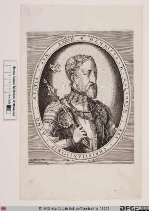 Bildnis Heinrich (Henri) II., König von Frankreich (reg. 1547-59)