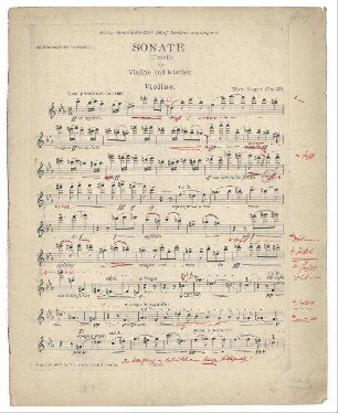 Violinsonate, Op. 139, Solostimme