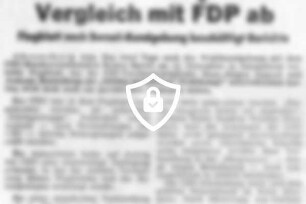 CDU Ahrensburg lehnte Vergleich mit FDP ab