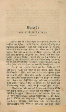 Vorrede zur dritten Auflage