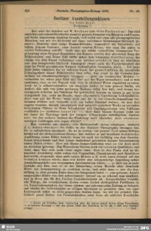 Berliner Ausstellungsskizzen