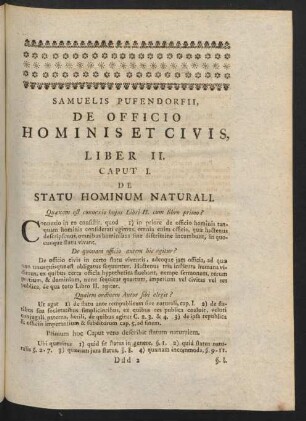 Caput I. De Statu Hominum Naturali.