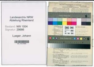 Entnazifizierung Johann Lueger , geb. 04.06.1888 (Arbeiter)