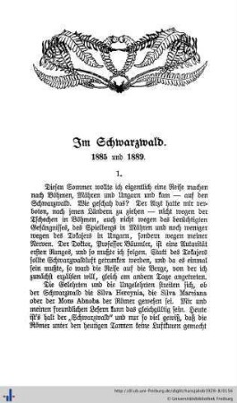 Im Schwarzwald.