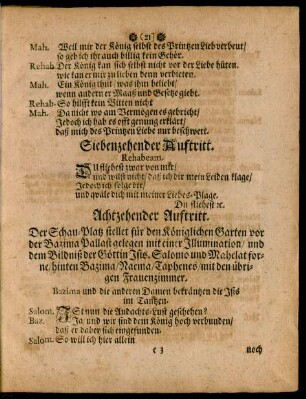 Siebenzehender Auftritt.
