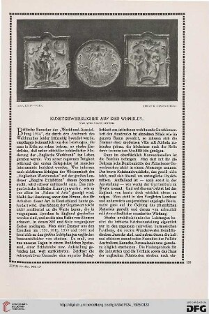 Kunstgewerbliches auf der Wembley