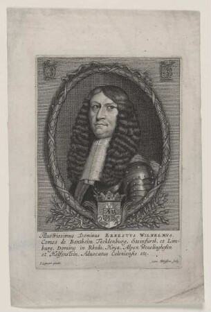 Bildnis des Ernestvs Wilhelmvs de Bentheim