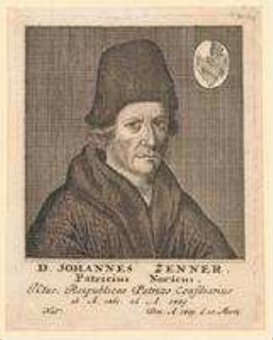 Dr. Johannes Zenner, Nürnberger Patrizier, Ratskonsulent; gest. 14. März 1489