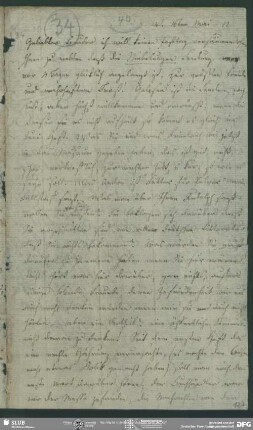 Eigenh. Brief von Dorothea von Schlegel an August Wilhelm von Schlegel, Wien, 16.05.1812