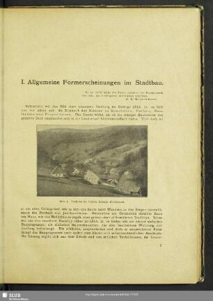 I. Allgemeine Formerscheinungen im Stadtbau