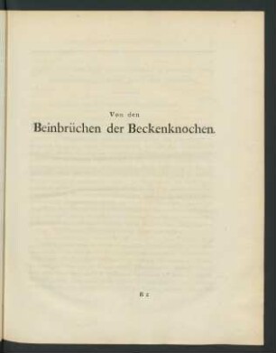 Von den Beinbrüchen der Beckenknochen