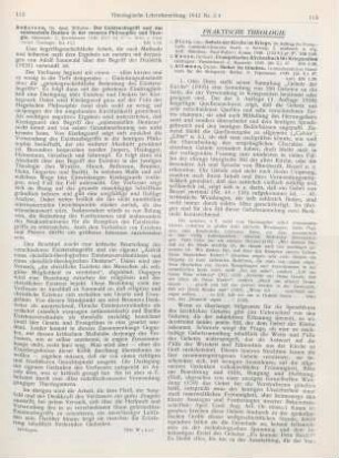 113 [Rezension] Andersen, Wilhelm, Der Existenzbegriff und das existenzielle Denken in der neueren Philosophie und Theologie