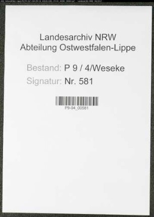 Sterberegister Standesamt Weseke