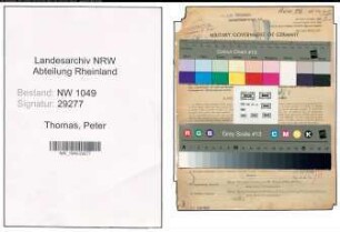 Entnazifizierung Peter Thomas , geb. 10.01.1904 (Architekt)