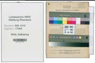 Entnazifizierung Katharina Wirtz , geb. 20.12.1903 (Ordensschwester)