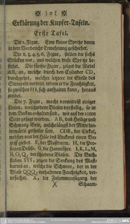 Erklärung der Kupfer-Tafeln