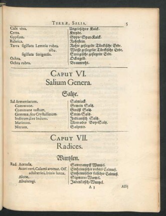 Caput VI. Salium Genera. Salze.