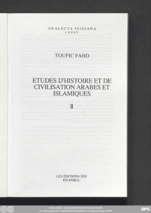 2: Études d'histoire et civilisation arabes et islamiques