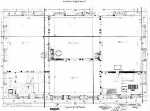 Dußlingen: Empfangsgebäude Grundriss 2.Stock