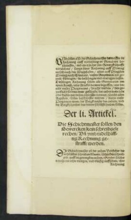Der li. Artickel. - Der lx. Artickel.