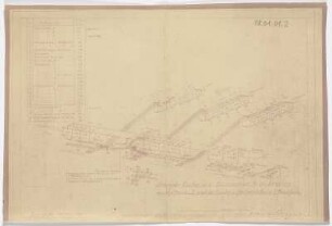 Schema der Bunker und Förderanlagen für die Bekohlung