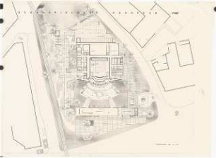Schauspielhaus, Hannover Wettbewerb: Grundriss Eingangsgeschoss 1:200