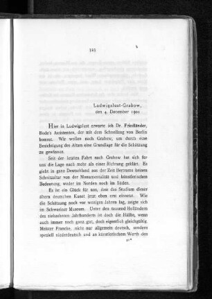 Ludwigslust-Grabow, den 4. December 1901